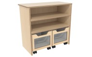Opbergkast met 2 rolbakken B82xD44xH80cm Berken Tangara Groothandel voor kinderrdagverblijf inrichting12